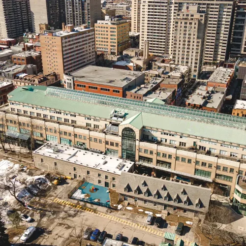 1616 Rue Saint Catherine Ouest Aerials (19 of 21)